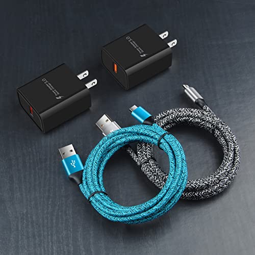 Micro USB Charger with Wall Plug Android Phone Charger Fast Charging for Samsung Galaxy S7 S6 J8 J3, 7V/J7 Prime/Star/Sky Pro/Refine, Moto E E5 E4 Plus/Play,E5 Supra,G5 G5S G4 Plus/Play,G6 Play/Forge - image 7