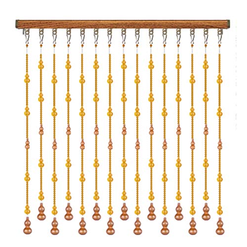 Cortina de cuentas de cristal de 36 pulgadas para puertas y separación de armarios elegantes