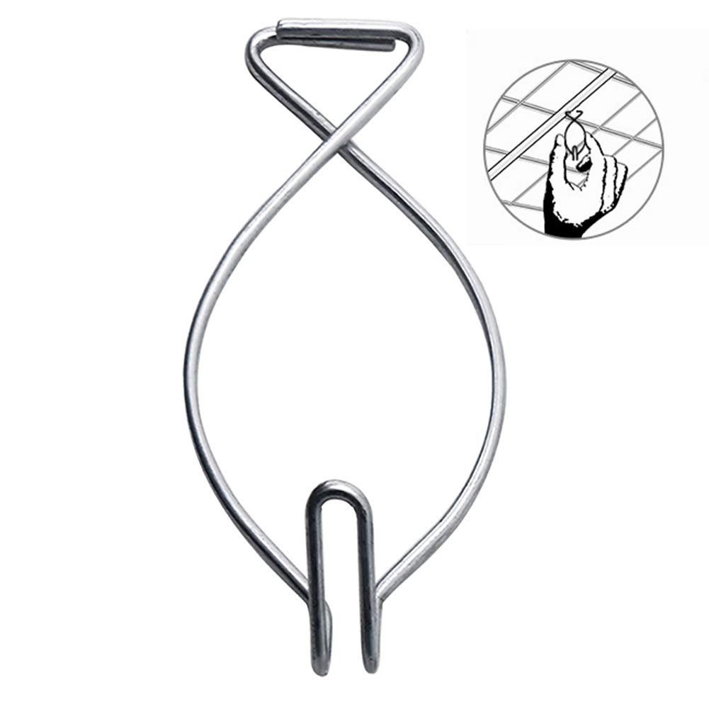 LEE House 50 Piece Ceiling Hook Clips Ceiling Hanger Hooks Ues for Office, Classroom, Home,Wedding Decoration, Hanging Sign