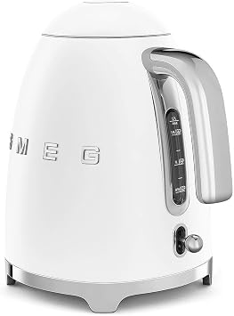Smeg 7 Cup Electric Water Kettle 50's Style Retro Matte White KLF03WHM