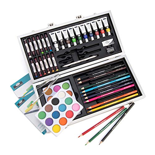 Image of Royal & Langnickel Essentials 85pc Mixed Media Beginners Box Art Set