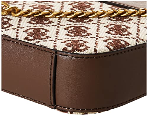 GUESS Women's Katey Handbag Brown Logo Jacquard Mini Top-Zip Shoulder Bag3