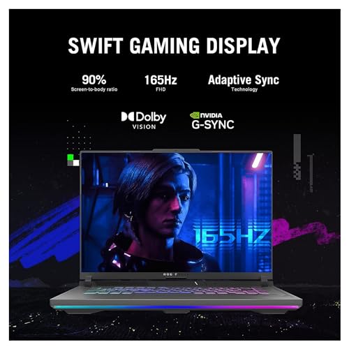 Image of ASUS ROG Strix G16 Gaming Laptop, 16 inch FHD Display, Intel Core i7-13650HX, 32 GB DDR5 RAM, 1 TB PCIe SSD, GeForce RTX 4060, Wi-Fi 6E, Windows 11 Home, Eclipse Gray