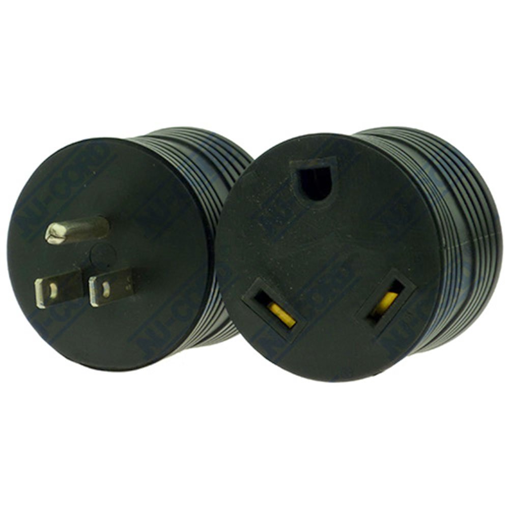 Lock | RV Adapter Plug | 15 Amp Male - 30 Amp Female | RV Accessories & Door Hardware (Black)
