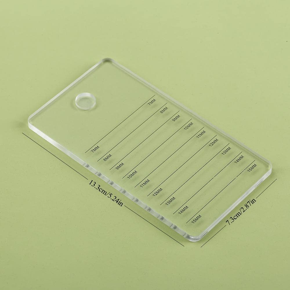 Palette d'extension de cils en acrylique, support individuel pour greffe de faux cils (transparent A)