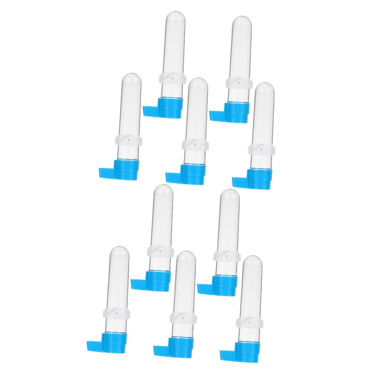 Toddmomy 10piezas Bebedero Automático para Pájaros De Botella Plástica para Alimentación De Dispositivo De Agua para Aves Accesorios De Jaula para Periquitos y