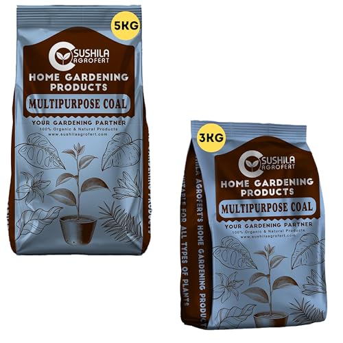 Image of Eco-Friendly Natural Wood Charcoal Combo of 3KG & 5KG | Long Burning Coal & Air Purifier Koyla for BBQ,Grilling,Cooking,Pooja,Havan & Gardening | Activated Charcoal for Indoor Plants