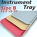 12 PC Blue Dental Instrument Tray Trays Size B 13.25