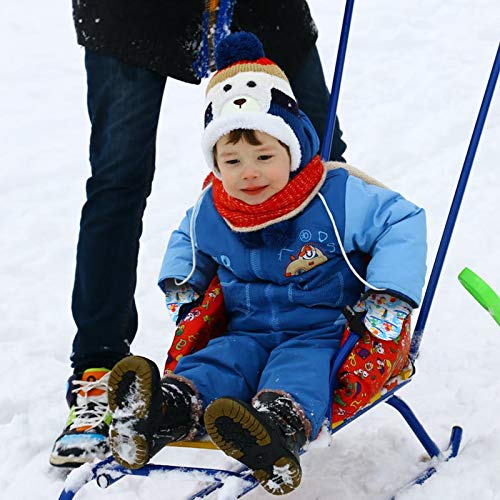 Kancool Baby & Toddler Mitten Waterproof Gloves For Baby Skiing Gloves Baby Mittens Linned Fleece [6-24M W/Thumbs, White] #TOP4