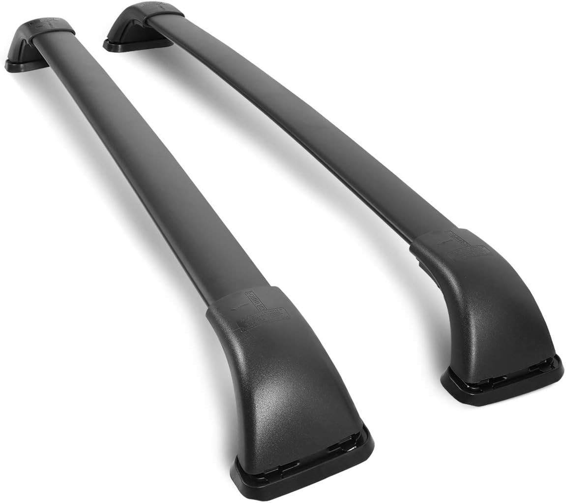 Auto Dynasty Roof Rack Cross Bars Compatible with 2014-2019 Toyota Highlander LE, 165lbs Rooftop Cargo Bars Aluminum Anti-Corrosion Roof Rails for Luggage Bike Kayak Racks