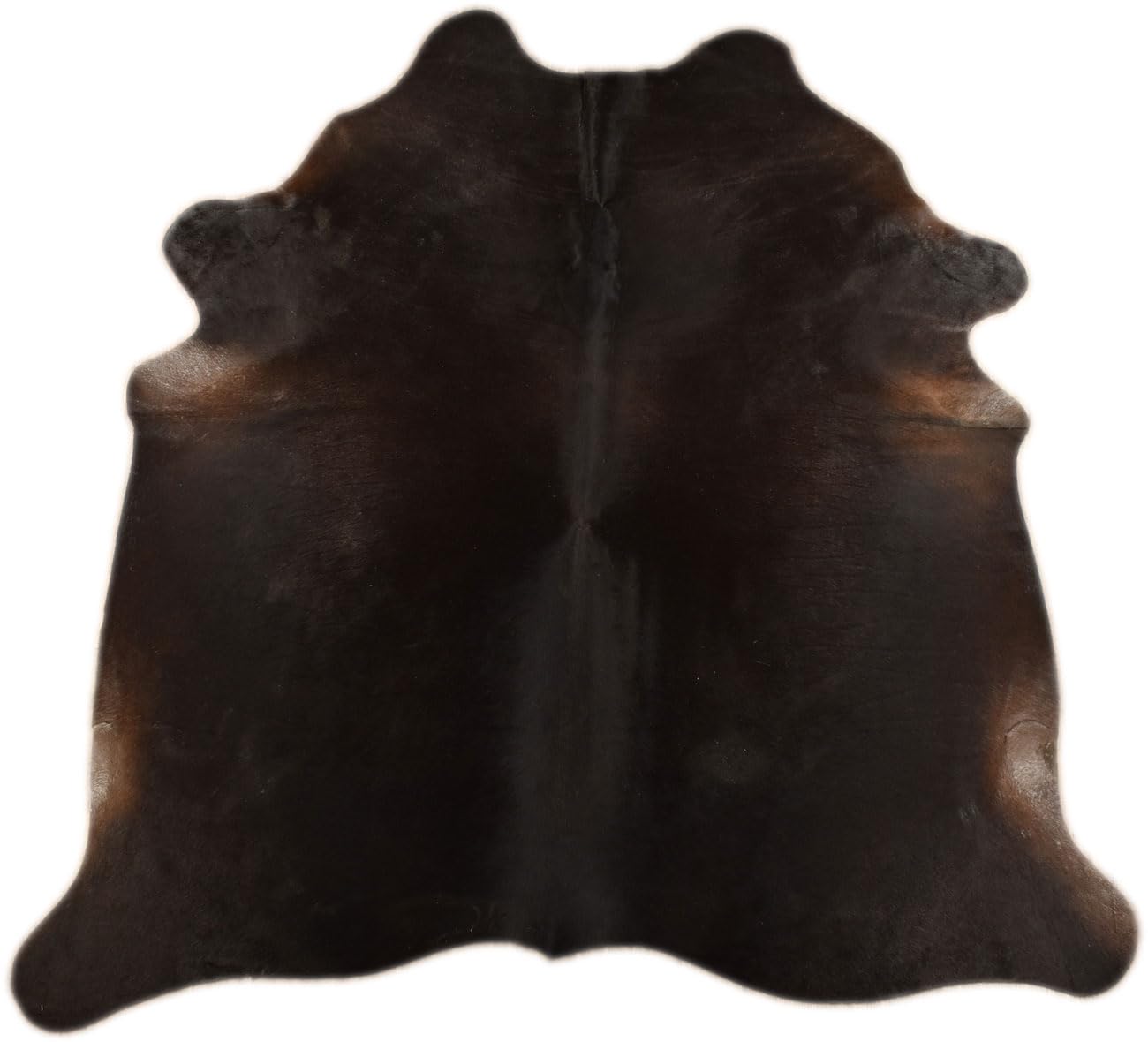 generisch KUHFELLE Online Kuhfell Rinderfell Teppich Dunkelbraun Schwarz Natur ca. 220 x 190 cm