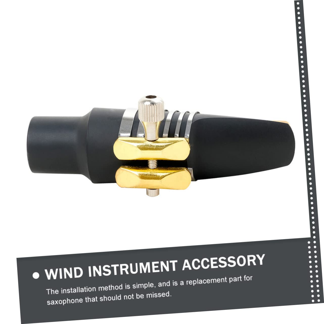 ibasenice 3pezzi Clip Per Saxofono Acciaio Inossidabile Fissaggio Elegante e Leggero Per Strumenti Musicali Accessorio Pratico Per Saxofonisti Amatori e Professionisti