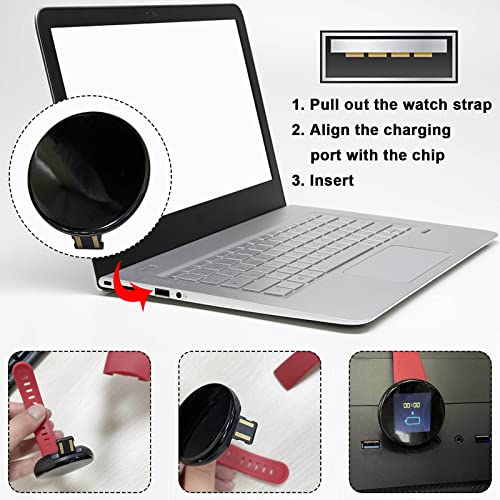 Smart Watch, Multi-Functions Heart Rate Sleep Fitness Ip65 Waterproof Watch, 1.44 Inch Upgraded Screen, Ideal For Boys & Girls Gift (Black) #TOP2