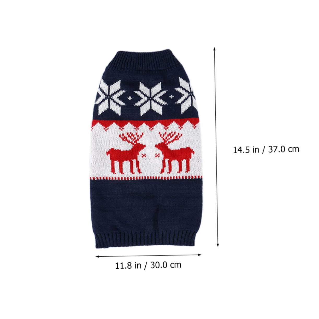 FRCOLOR 3pezzi Maglione Invernale Per Animali Con Motivo Renna Cappotto Caldo Per Cani e Gatti Per Festività Natalizie