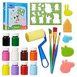 SET MANUALIDADES NIÑAS DE PEPPA PIG OFICIAL: Este set de pinturas para niñas es parte del merchandising oficial de la serie. Es un art kit genuino y de primera calidad.