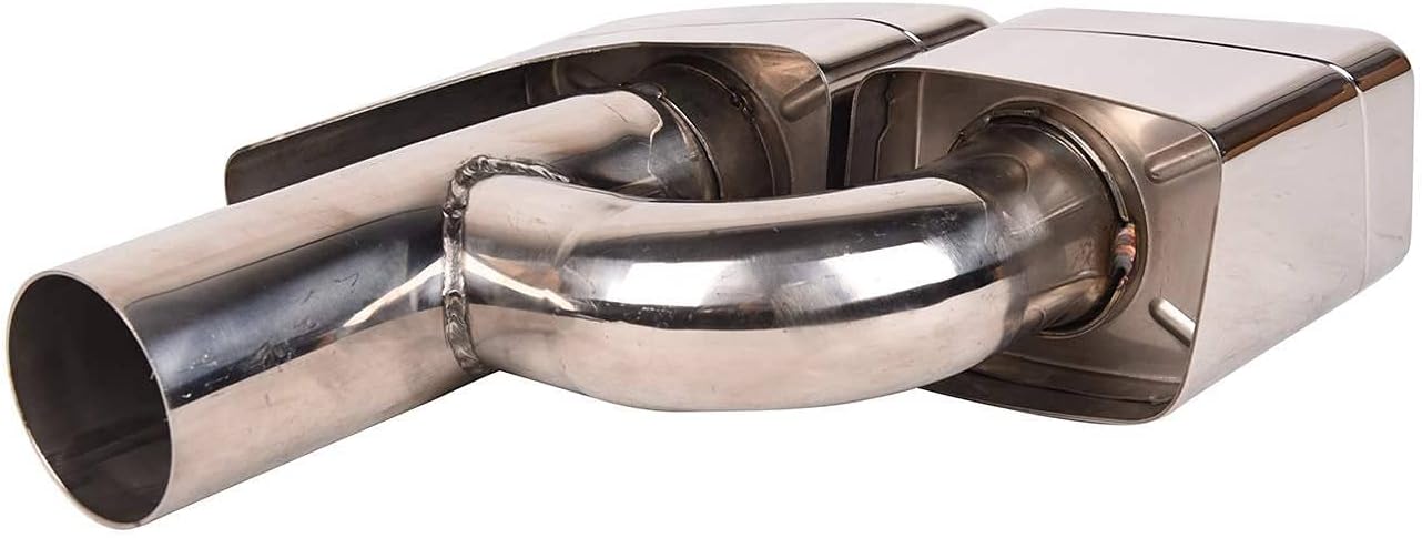 2PCS Car Exhaust Pipe Tip Muffler Stainless Steel Fit for Mercedes-Benz W212 E63 AMG 2006-2013