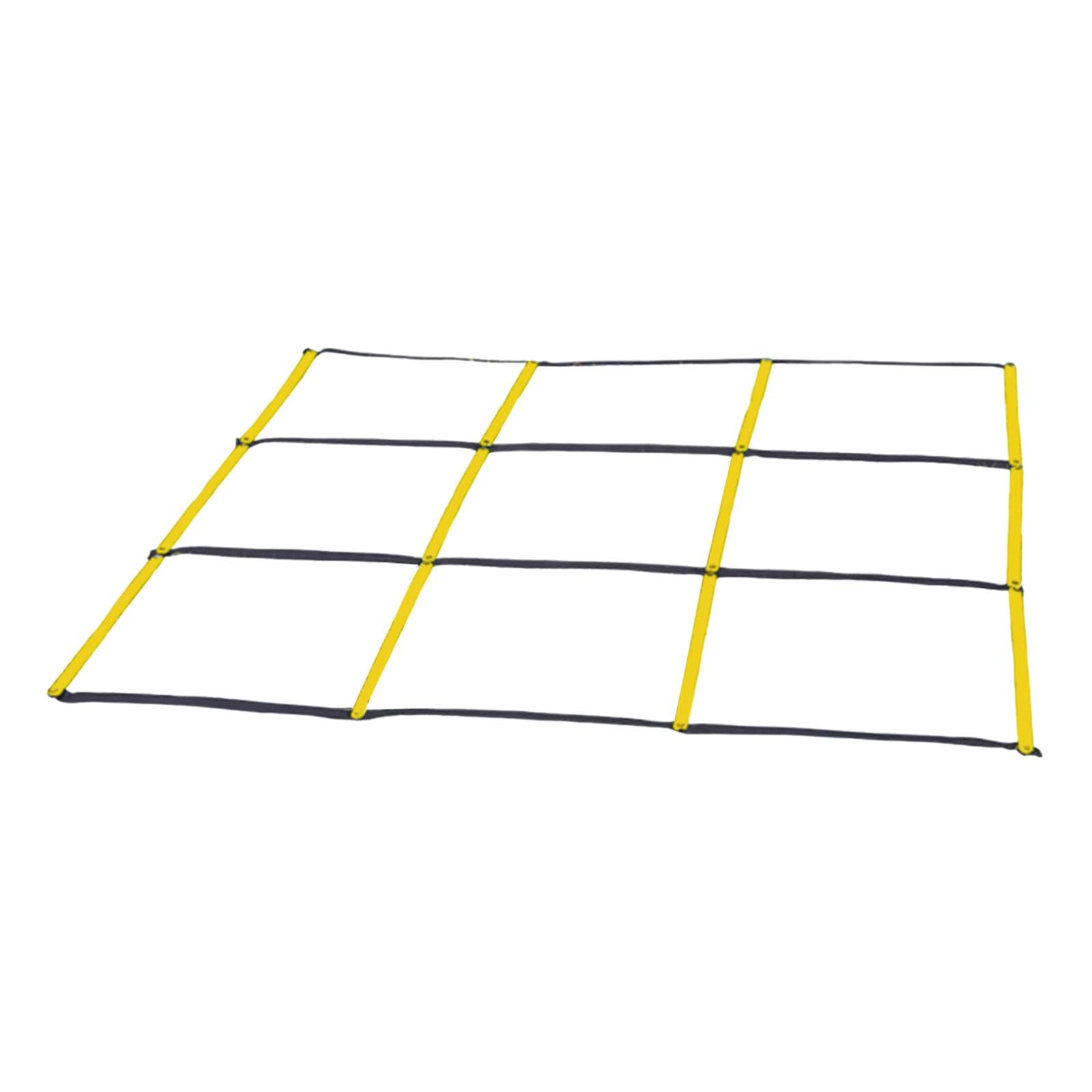 Milageto Escalera de Entrenamiento de Fútbol para Desarrollar y Destreza Física con Estructura de PP y Cinta Compacta Plegable Fácil de