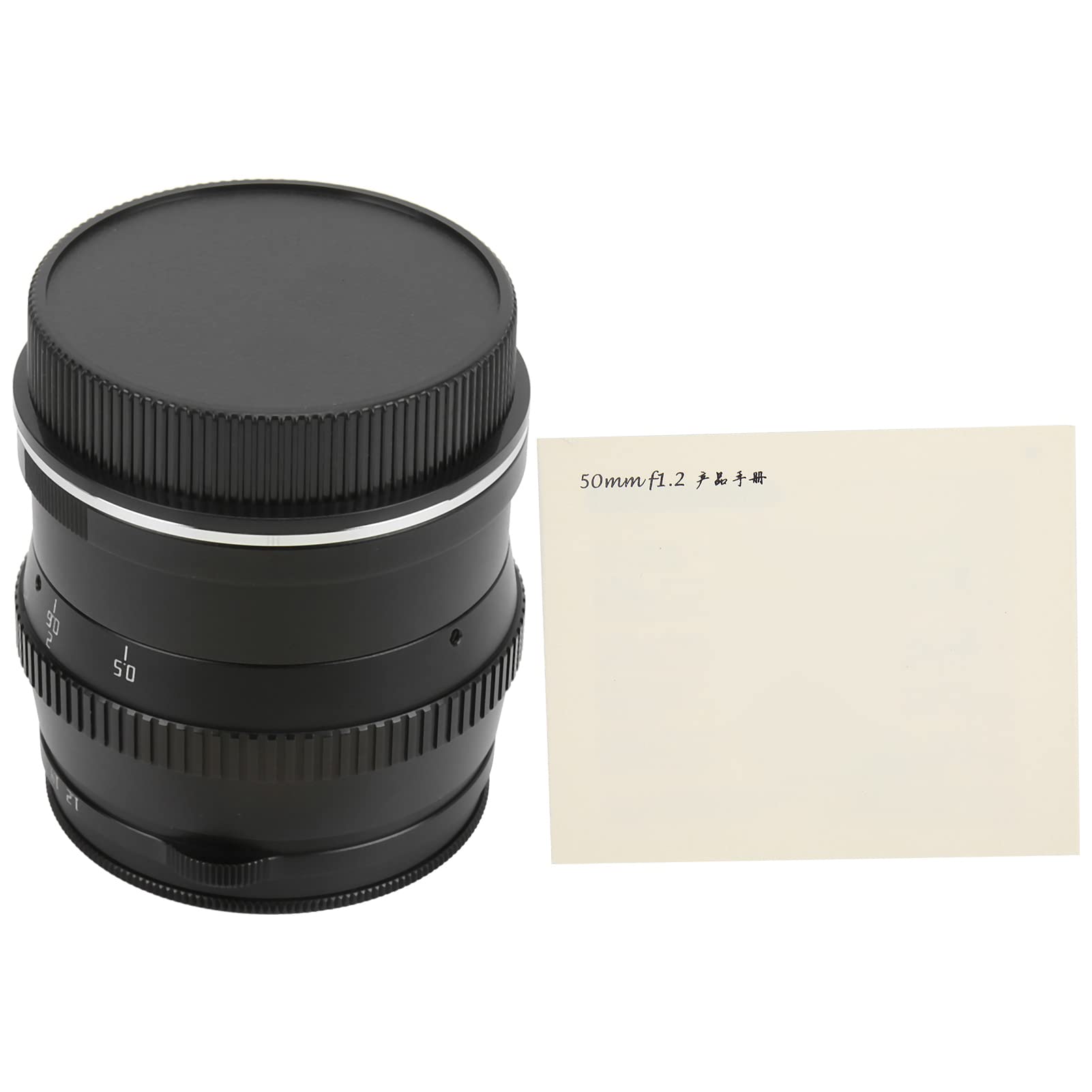 KIMISS 50mm F1 2 L Mocowanie Ręczne Ustawianie Ostrości Obiektyw o Dużej Przysłonie do Aparatu SL SL2 SL2S Czarne Szkło Optyczne ze Stopu 485g
