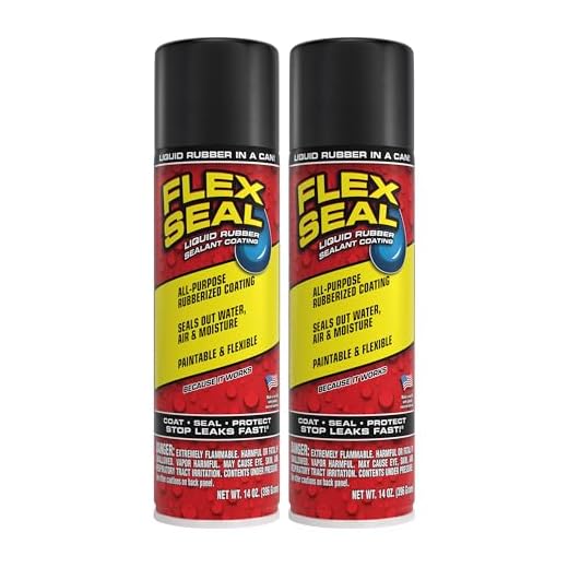 Flex Seal MAX, 17 oz, 2-Pack, Black, Stop Leaks Instantly, Waterproof Rubber Spray On Sealant Coating, Perfect for Gutters, Wood, RV, Campers, Roof Repair, Skylights, Windows, and More