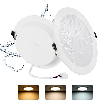 2 Pack LED Downlights Ceiling 16W 1400LM 3CCT IP44, Cutout 145-160mm [Energy Class E]