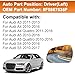 Senzeal Driver Side Heated Mirror Glass Replacement for Audi A3 A4 A5 Quattro S4 S5 2010-2017 Replace 8F0857535F (Left Side)