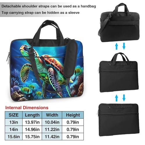 Mallette antichoc ordinateur tortue de mer imperméable et rembourrée - 4