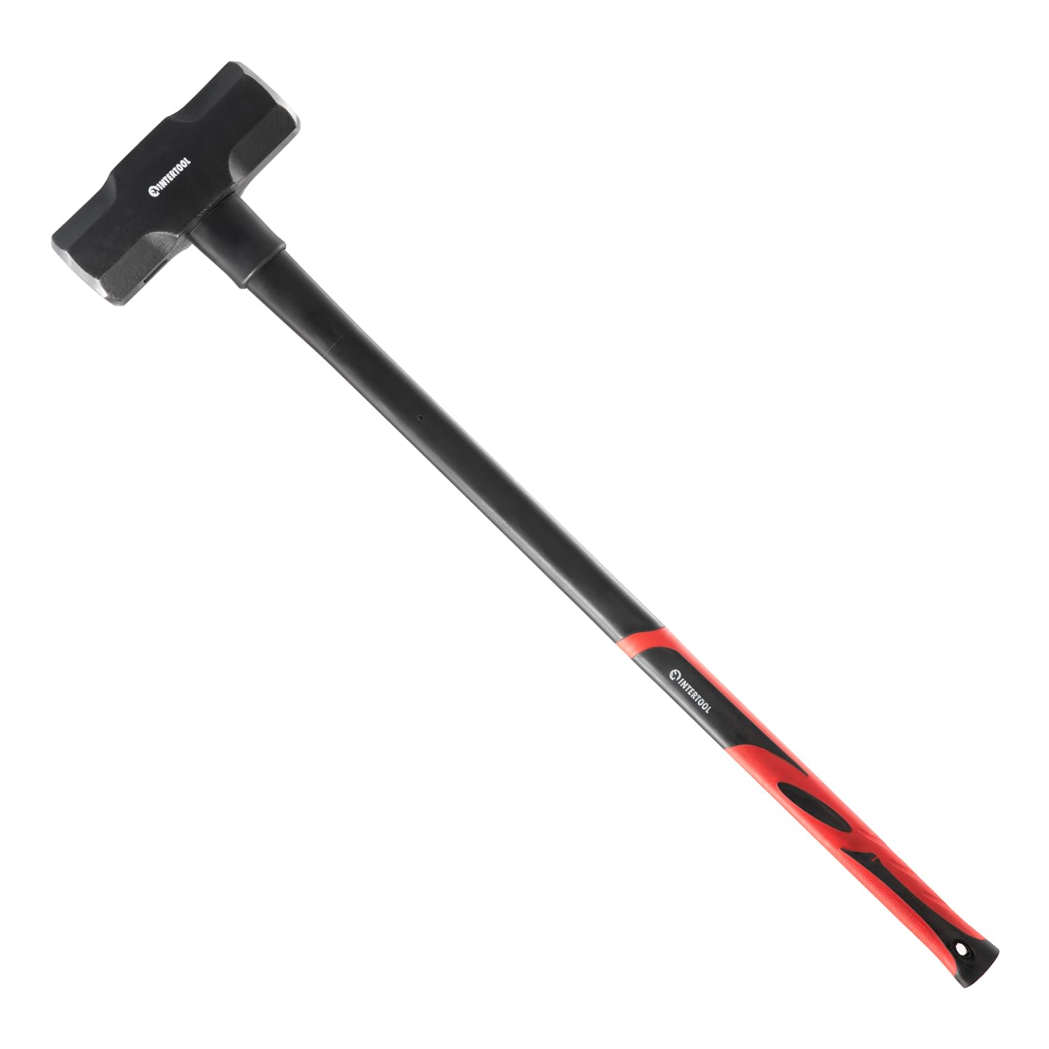 INTERTOOL Sledgehammer 16 lbs – Sledge Hammer for Demolition, Construction, &amp; Stake Driving - Reinforced Steel 36” Overstrike Protection with Shock Absorbing Non-Slip Handle HT08-0250
