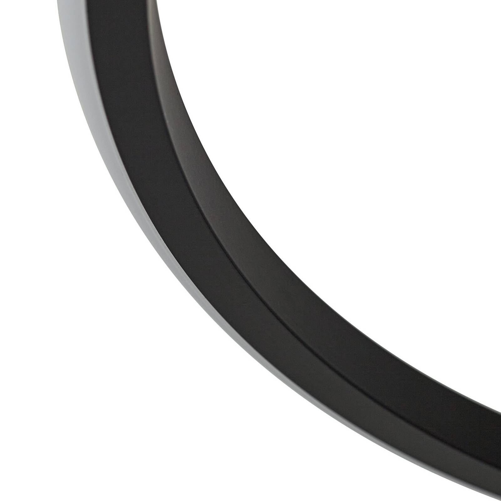 Lindby Bombillas LED lámpara de techo en negro, plafón redondo | lámpara de salón, moderno, 3000 k blanco cálido, de aluminio para comedor, pasillo, sala de estar, salón