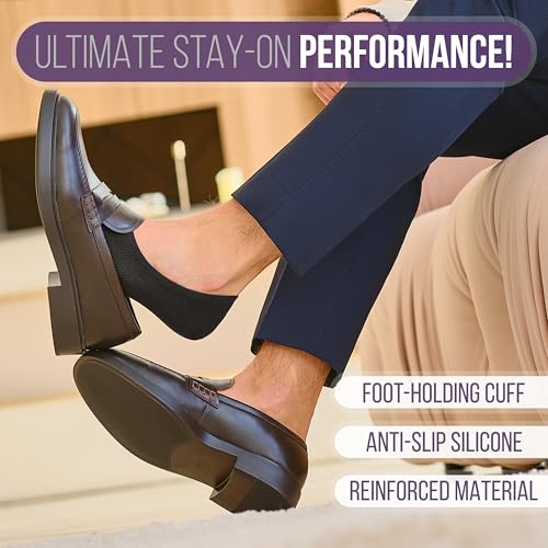 No Show Socks Men & Women - Non Slip Short Socks Low Cut Ankle No See Invisible in Loafer Sneaker Boat, 6 Pack4