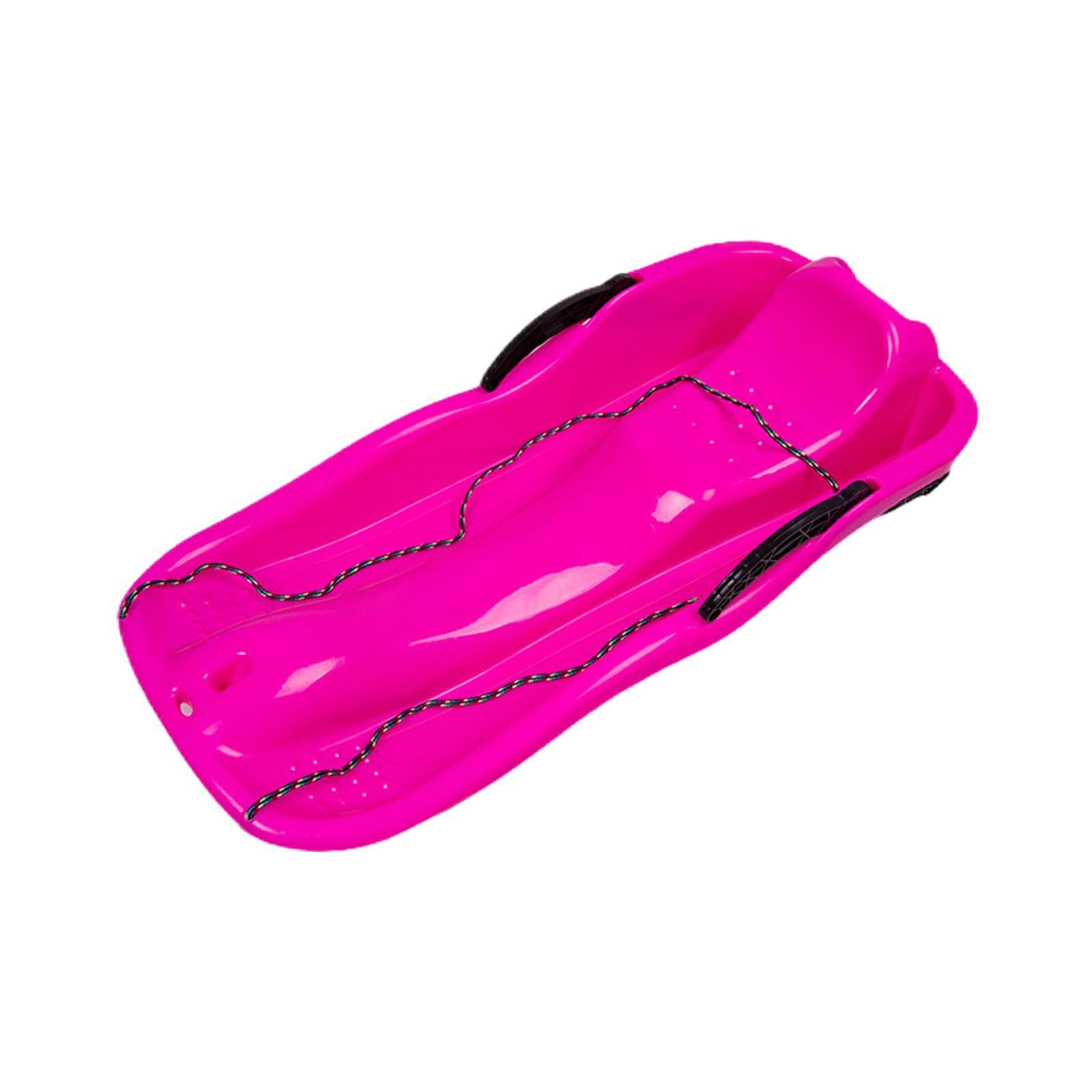 Luge de Jardin avec Freins, Pratique pour Les Enfants et Leurs Amis, Toboggan pour Deux Personnes en Hiver, Luge maniable pour Enfants et Tout-Petits,