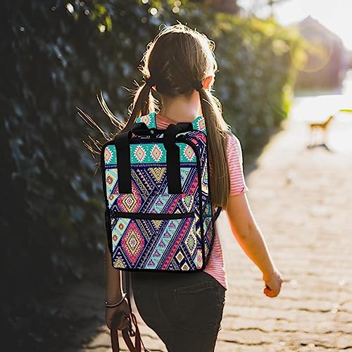 Sac à dos pour garçons motif mandala indien coloré 35.5cm