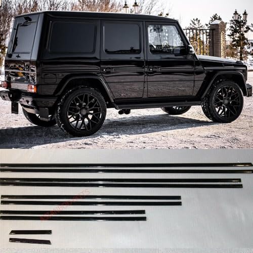 Generic for Mercedes Benz G Class W463 G63 Black Side MOLDING Without Logo