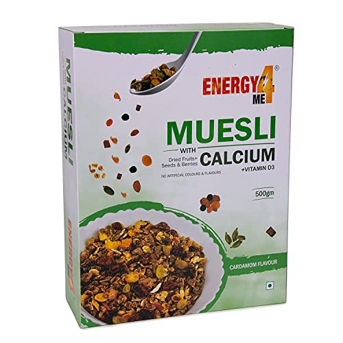 See full amazon price history chart for Energy4Me Dried Fruits, Seeds & Berries Calcium Muesli With Vitamin D3, 500 gm I Protein Breakfast Cereals I Vitamins, Omega 3 I High In Fibre & Iron I No Artificial Colours & Flavours I Cardamom Flavour Energy4Me Dried Fruits, Seeds & Berries Calcium Muesli With Vitamin D3, 500 gm I Protein Breakfast Cereals I Vitamins, Omega 3 I High In Fibre & Iron I No Artificial Colours & Flavours I Cardamom Flavour (B0B53PX7PY) Amazon Price History, Amazon Price Tracker