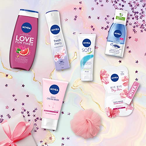 NIVEA Rainbow Collection Gift Set (8 Pieces), Refreshing and Colourful NIVEA Gift Set Includes Shower Gel, Face Wash, Face Mask, Lip Balm and More, Gifts for Women - Image 5