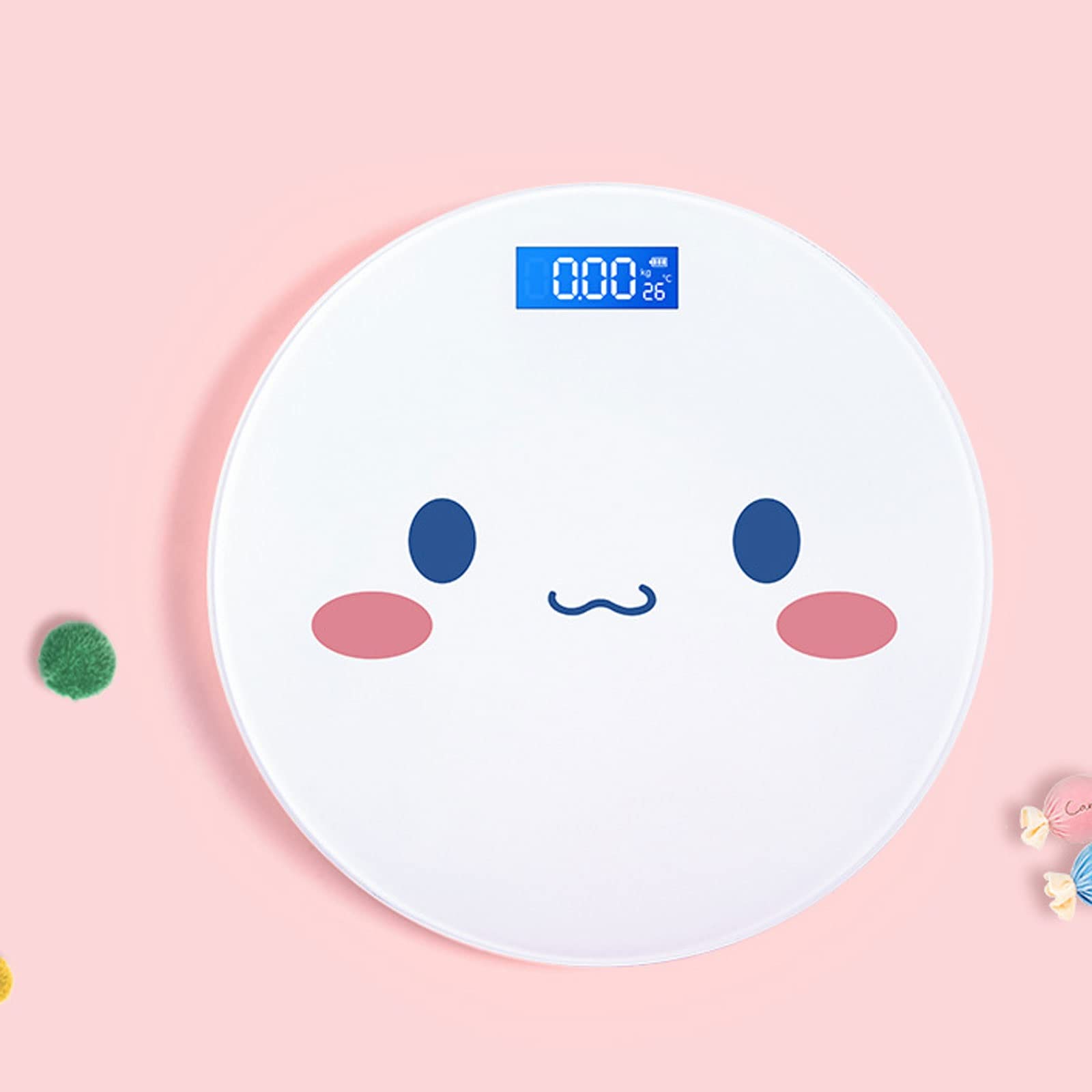 JINGYAN Básculas digitales Bathroom Cartoon Home Supplies Weighing Scale Wands Girls Gift(Usb)