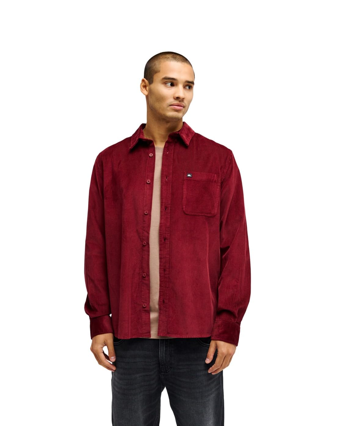 Quiksilver Smoke Trail Cord T-Shirt Uomo (Pacco da 1)