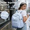 Mochila universitaria para mujer, morral para preparatoria para estudiantes | Mochila escolar de gran capacidad para estudiantes, morral lindo con múltiples compartimientos, daypack casual impermeable 8