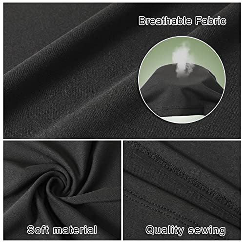 Sureio 80 Pcs Men's Neck Gaiter Bulk Cooling Face Mask for Men Women Summer UV Protection Face Cover Breathable Bandanas (Black,Royal Blue,Dark Grey,Army Green) - Thumbnail 3