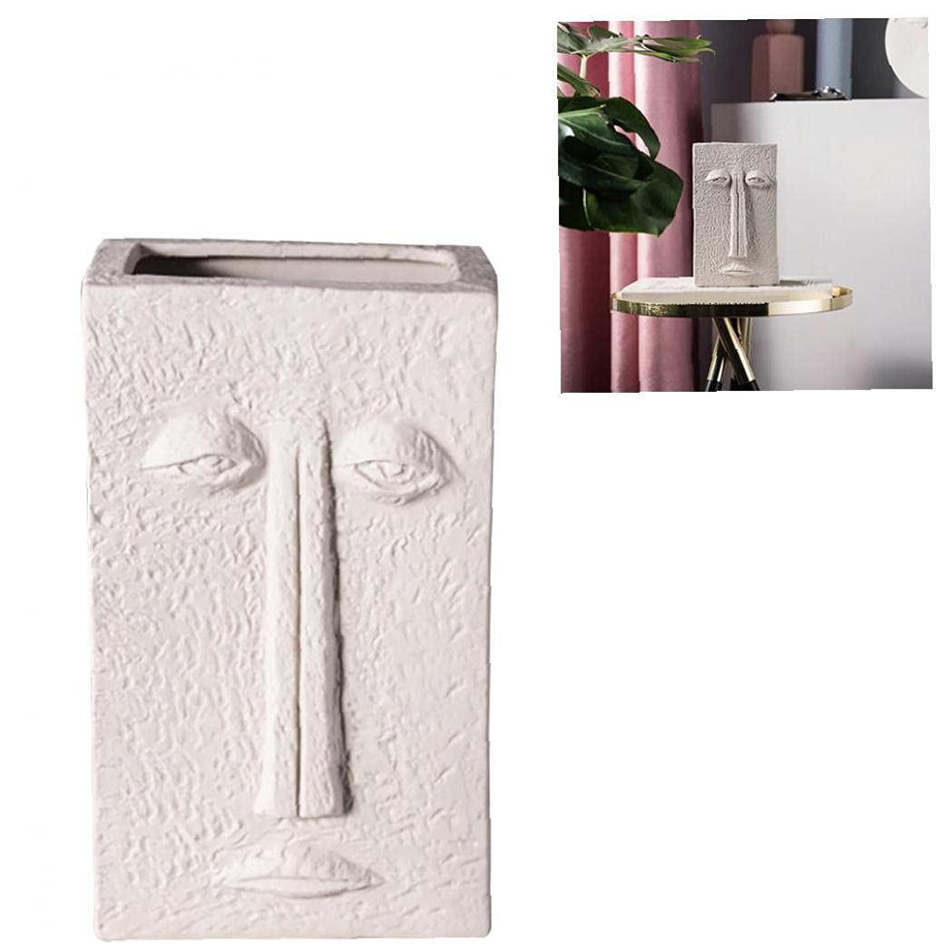 Amazon.co.jp: ZXBAODAN ヒューマンフェイス 花瓶 フラワーポット