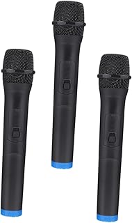 Milisten 3pcs Fake Microphone Kid Toy Toddler Toy Microphone for Kids Role Play Microphone Mic Props Microphone Prop Toddler Microphones Kids Pretend Toys Party Microphone Toys Black Carry