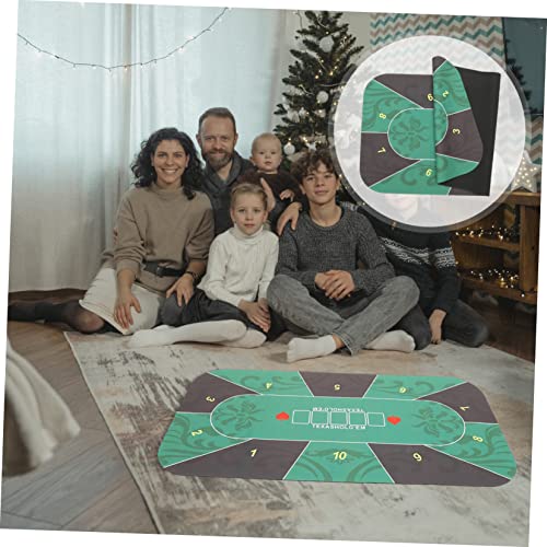 Unomor Poker Chip Cloth Collapsible Table Portable Foldable Chess Board Tablecloths For Square Tables Casino Table Felt Layout Poker Cushion Poker Table Card Mat Delicate Table Cover #TOP1
