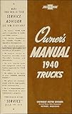 1940 Chevrolet Pickup & Truck Reprint Owner's Manual