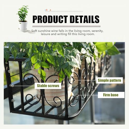 Jardinière multifonctionnelle pour garde-corps de balcon extérieur et terrasse