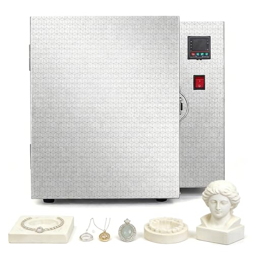⭐ DESIGN AMPIO DELLA CAMERA —— Con un interno di 15×15×20cm progettato in modo esperto per l'efficienza, questa fornace include un vassoio di scarico della cera con canali integrati per una pulizia facile. Massimizza la tua capacità di cottura con 7 ripiani regolabili per ottimizzare lo spazio verticale. Che tu sia un amatore o un artista professionista focalizzato sull'efficienza, puoi padroneggiarla con facilità.