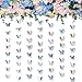 jijAcraft Butterfly Hanging Garlands - Iridescent 3D Paper Butterflies, 3 Packs for Birthday, Baby Shower, Wedding & Party Decorations (30ft)