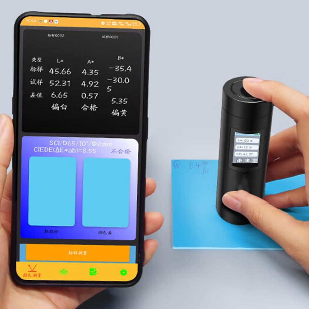 Lector de Color, Colorímetro de Precisión, Espectrofotómetro Portátil, Compatible con Aplicación Móvil CR4501
