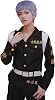 Kuma Shoji Tokyo Revengers Takashi Mitsuya Cosplay Costume with Wig, Embroidered Style, Tokyo Gang, Long Jacket, Anime, Festival, Second Division Captain, M