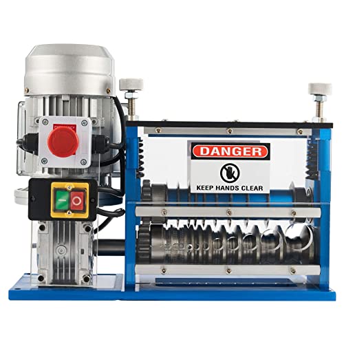 CREWORKS Machine à Dénuder Fils, 370W Dénudeur Câbles Électrique, Pince à Dénuder Fil de Câble de Diamètre de 1,5 à 38mm, Machine de Dépouillement Fil de Cuivre