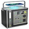 Portable Power Station, Kepism 296Wh Solar Generator Battery Pack Backup Power Supply,110V/300W Pure Sine Wave AC Outlet, USB C Fast Charging Station for Outdoor Camping Home Blackout CPAP 1