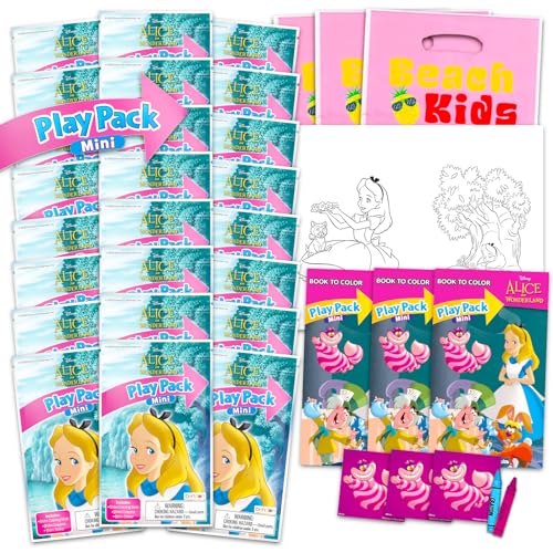Disney Alice in Wonderland Birthday Party Favors Set - Bundle Wit...